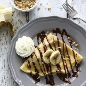 Nutella-Banana Crepes | SpoonfulOfButter.com