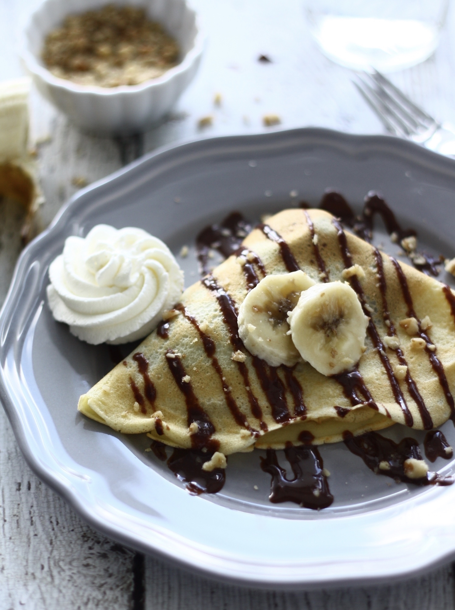 Nutella-Banana Crepes | Bakeologie