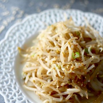 Korean Bean Sprout Side Dish | SpoonfulOfButter.com