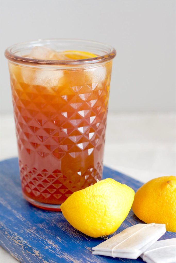 Homemade Lemon Iced Tea The Bakeologie