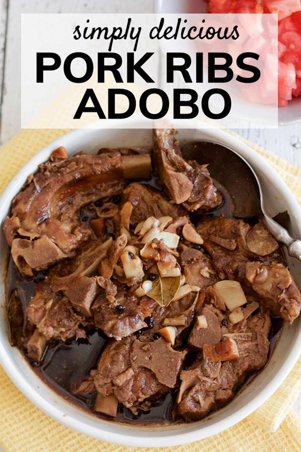 Filipino Pork Ribs Adobo | bakeologie