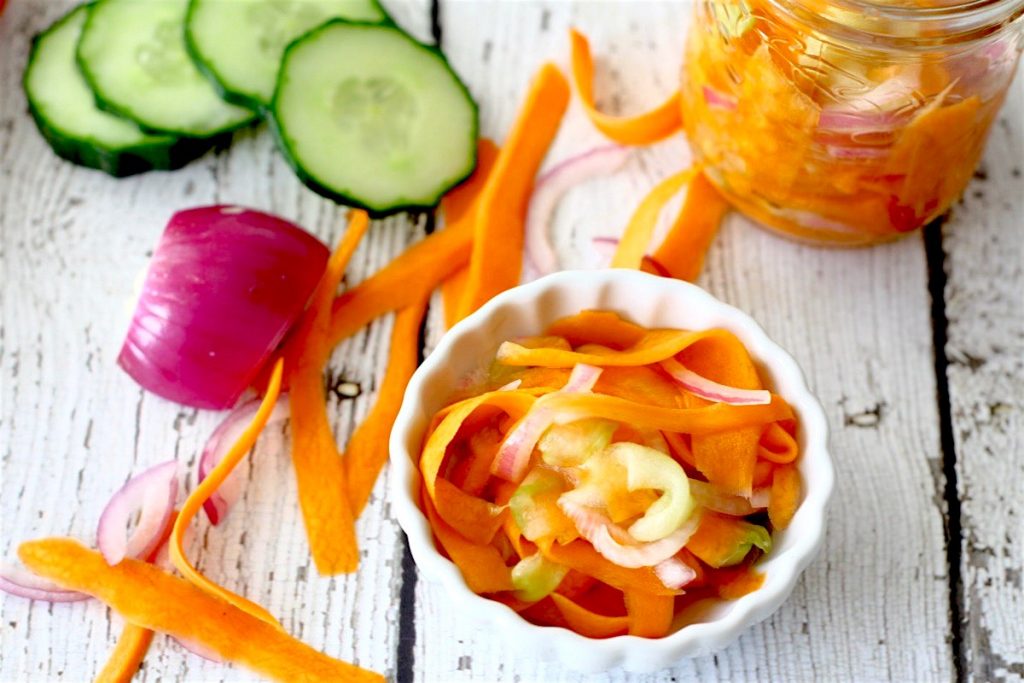 Quick Pickled Vegetables - Vietnamese Style | SpoonfulOfButter.com