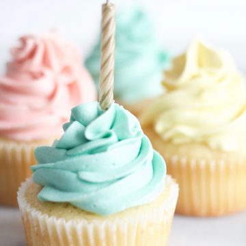 Vanilla Birthday Cupcakes | www.SpoonfulOfButter.com