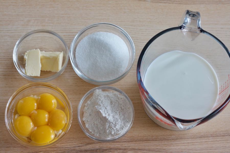 ingredients for pastry cream