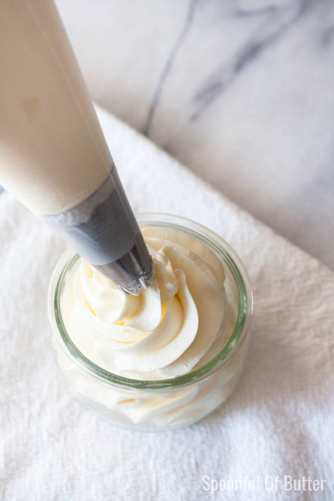 This Swiss Meringue Buttercream is so silky smooth and fluffy. Love swiss meringue because it's not overly sweet!