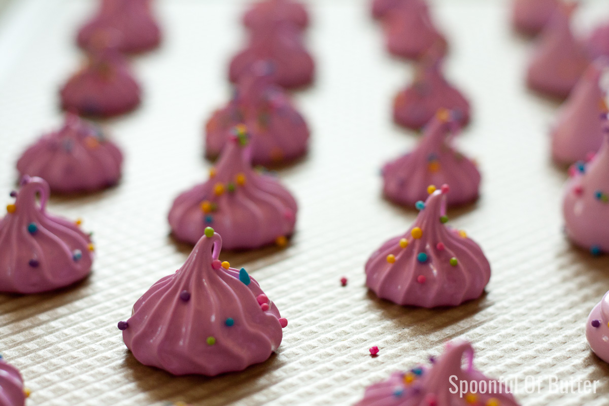 Superfine sugar helps these meringue kisses to be velvety smooth