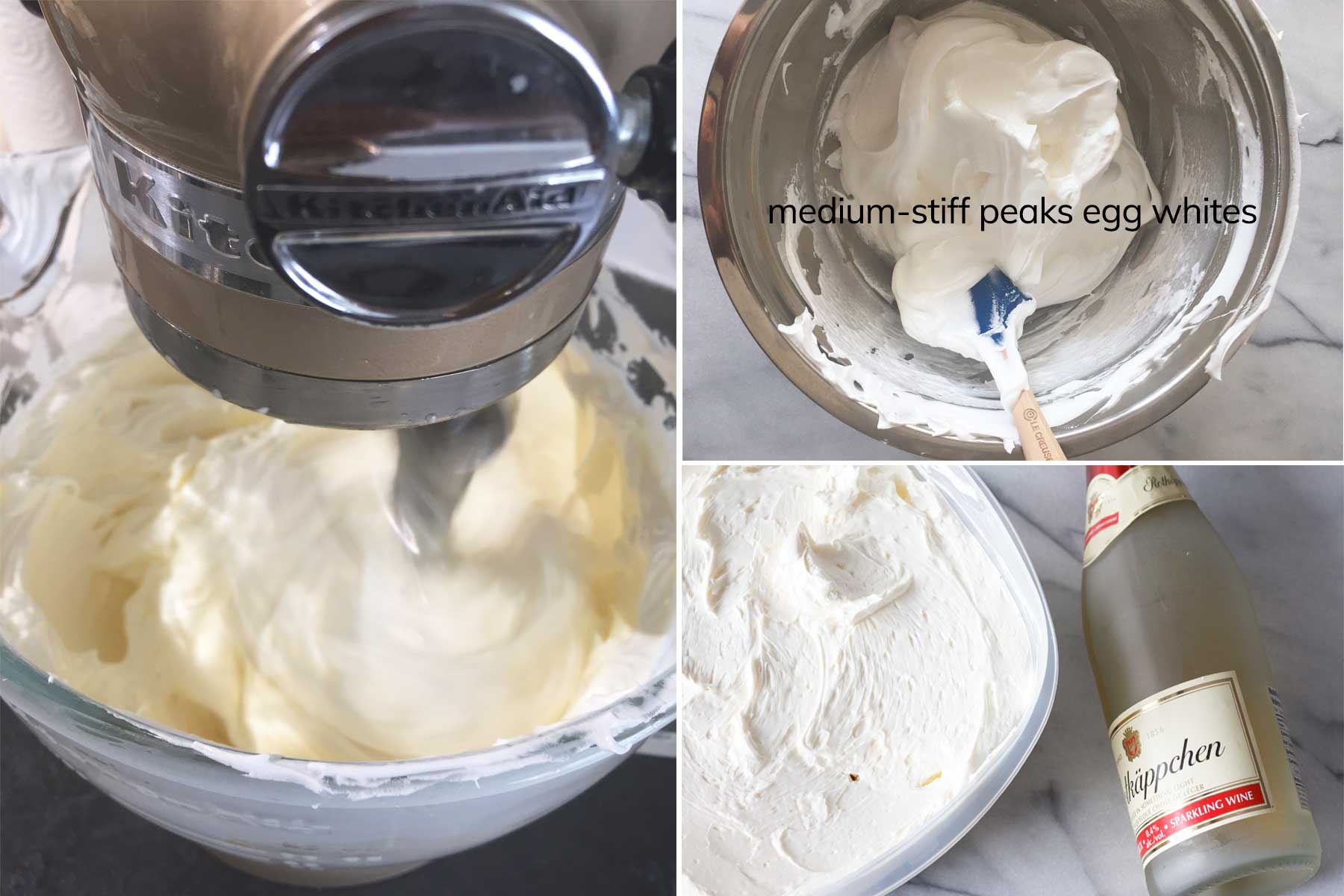 Mixing the Buttercream and Whipped Egg Whites