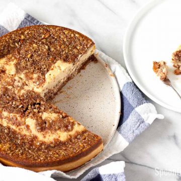 Pecan Pie Cheesecake with a slice