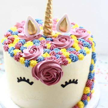 Unicorn Birthday Cake | www.SpoonfulOfButter.com