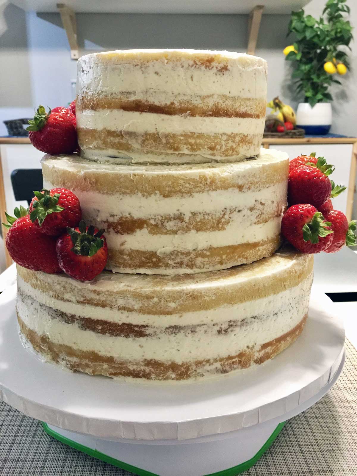 Fresh Fruit Wedding Cakes