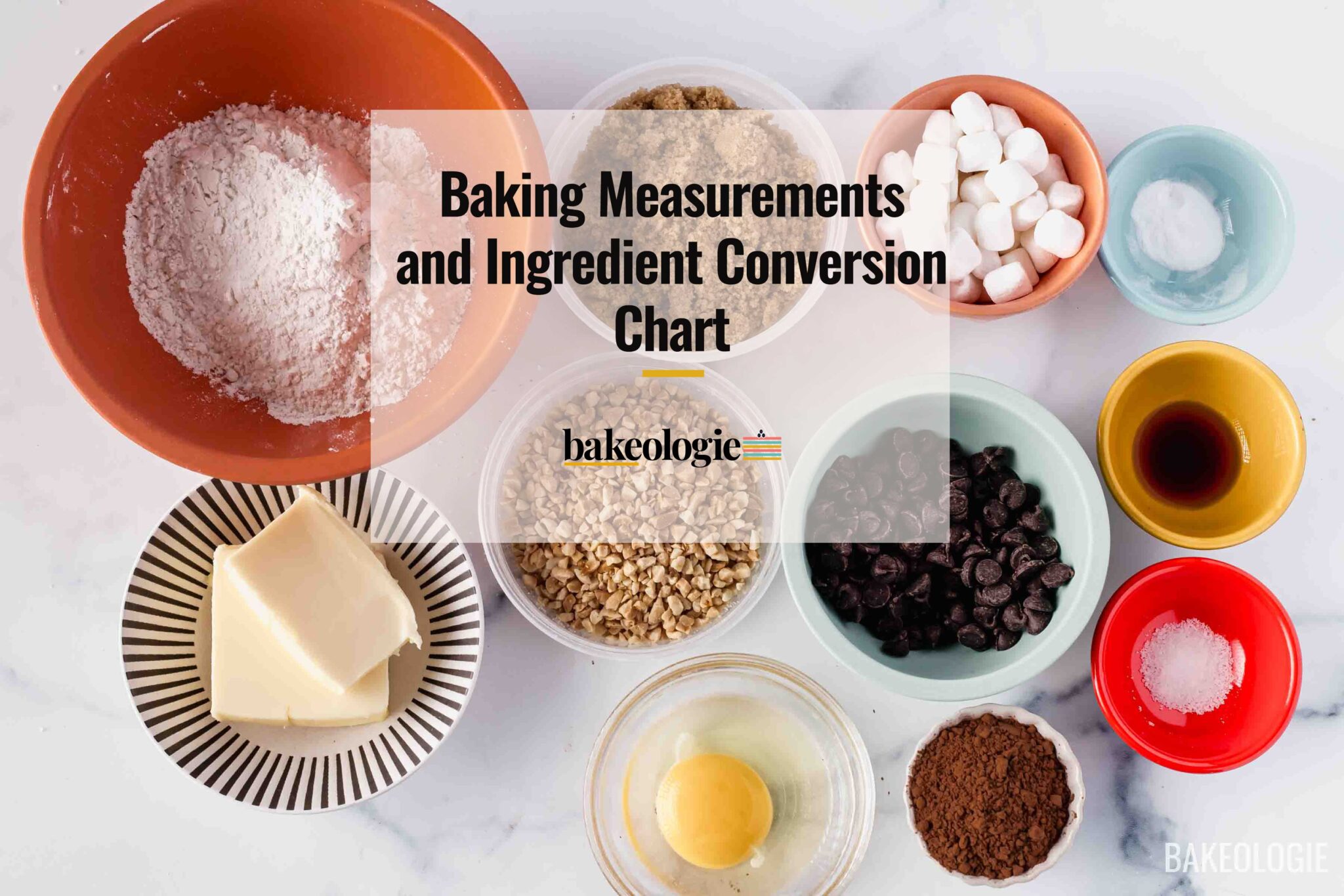 Baking Measurements and Ingredient Conversion Chart | bakeologie
