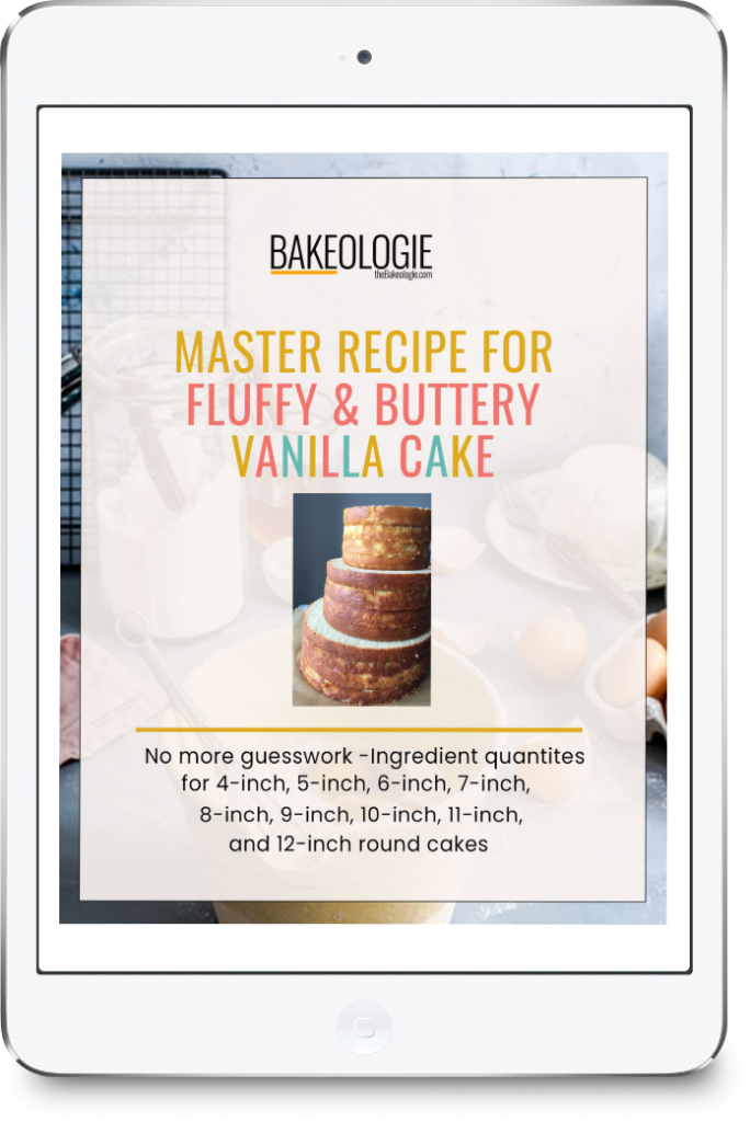 Image for Master Recipe for Vanilla cake 4-inch to 12 inch round cakes