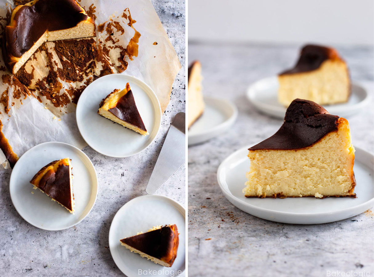 Mini Basque Cheesecake (San Sebastian) | bakeologie