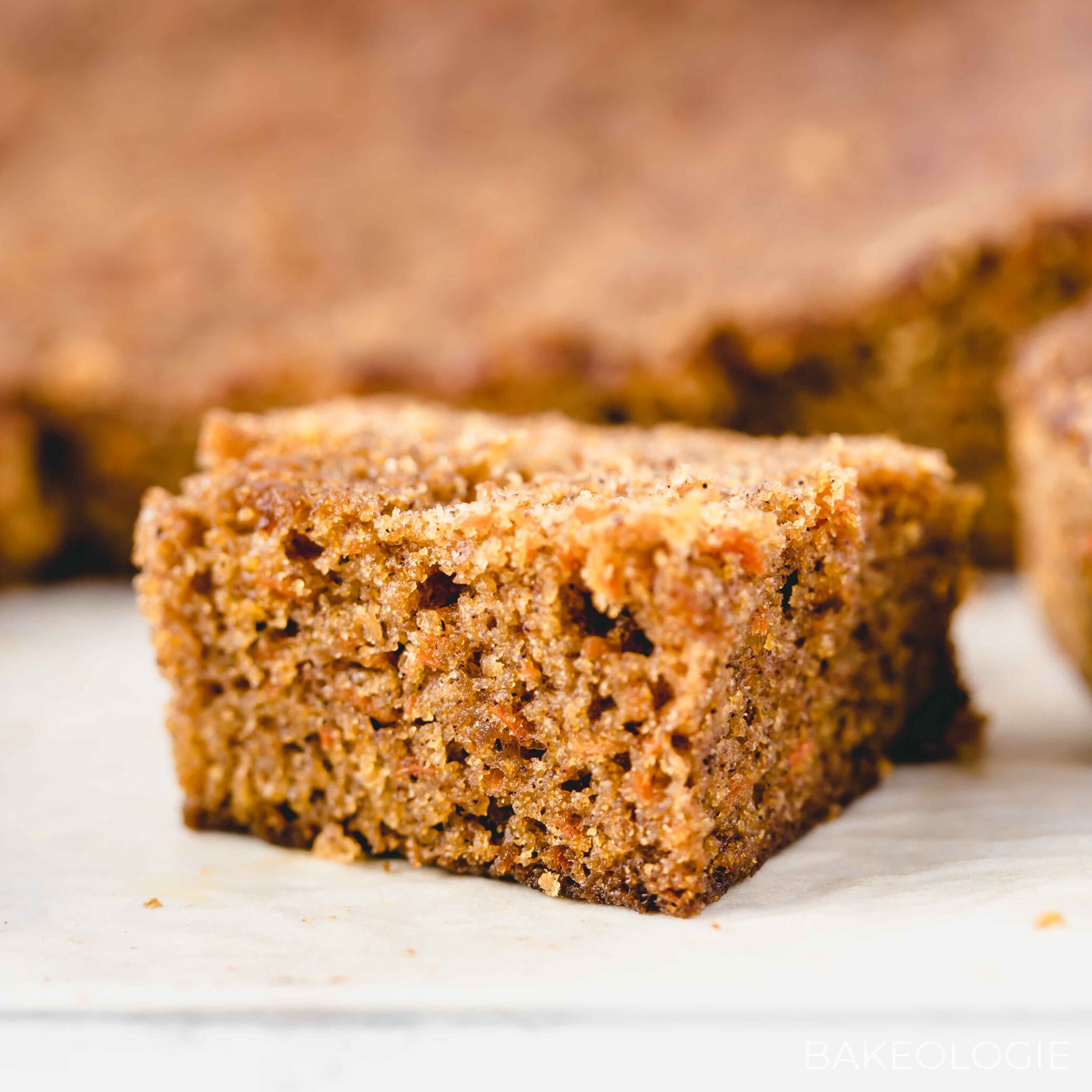 Carrot Snack Cake with Cream Cheese Frosting | bakeologie