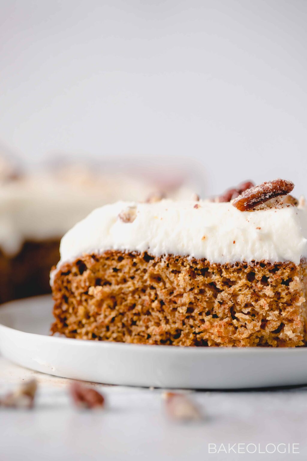Carrot Snack Cake with Cream Cheese Frosting bakeologie