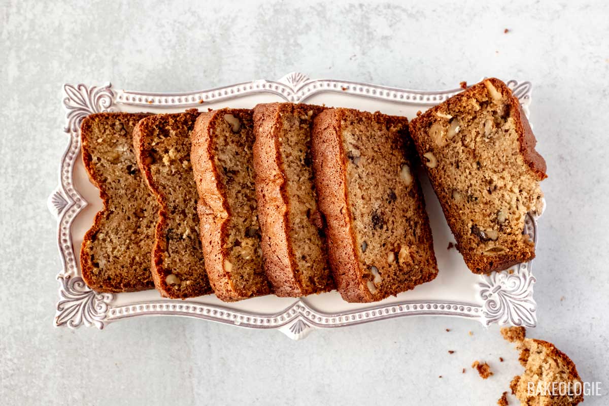 No Butter Banana Bread