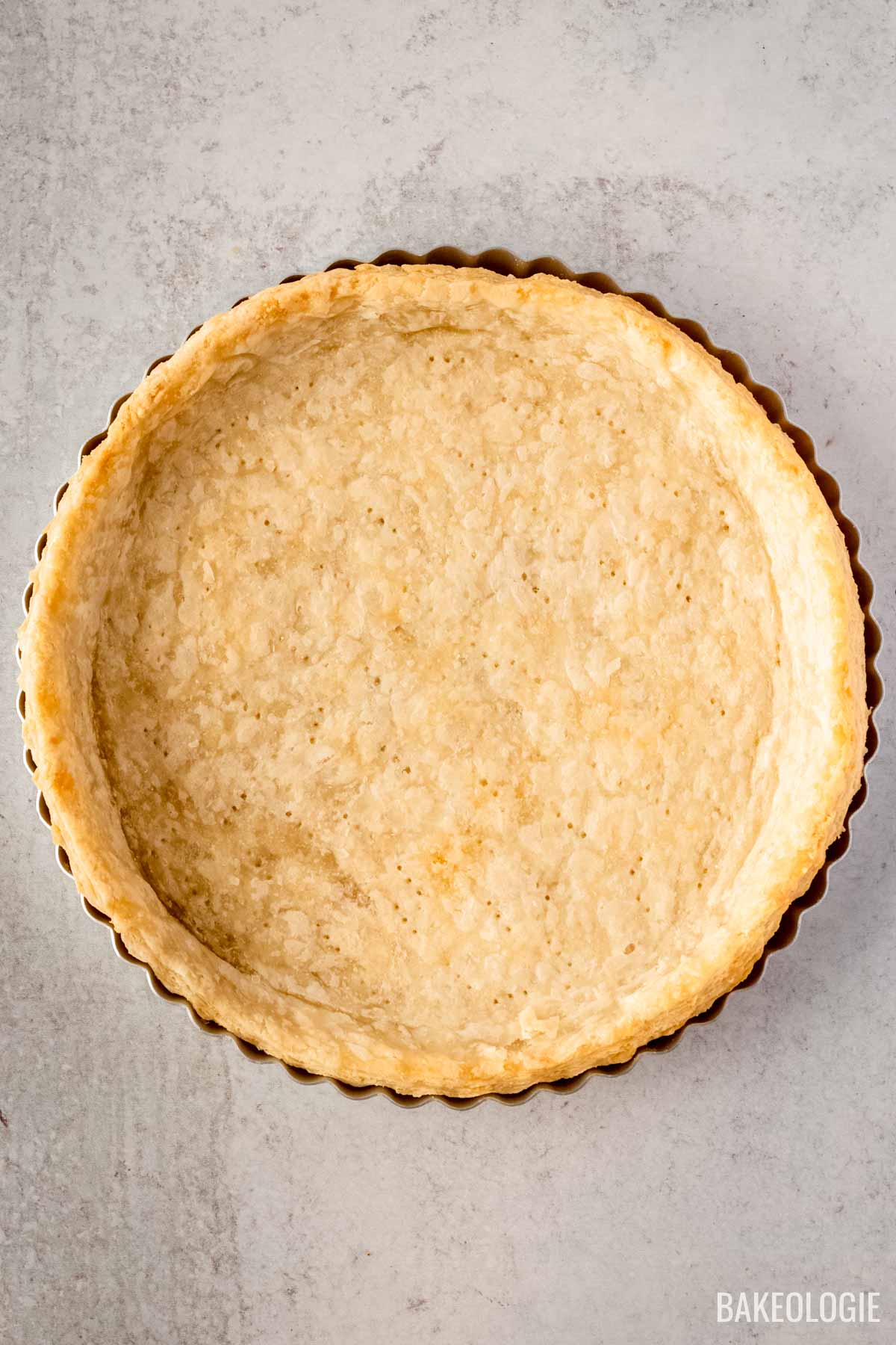 blind-baked shortcrust pastry