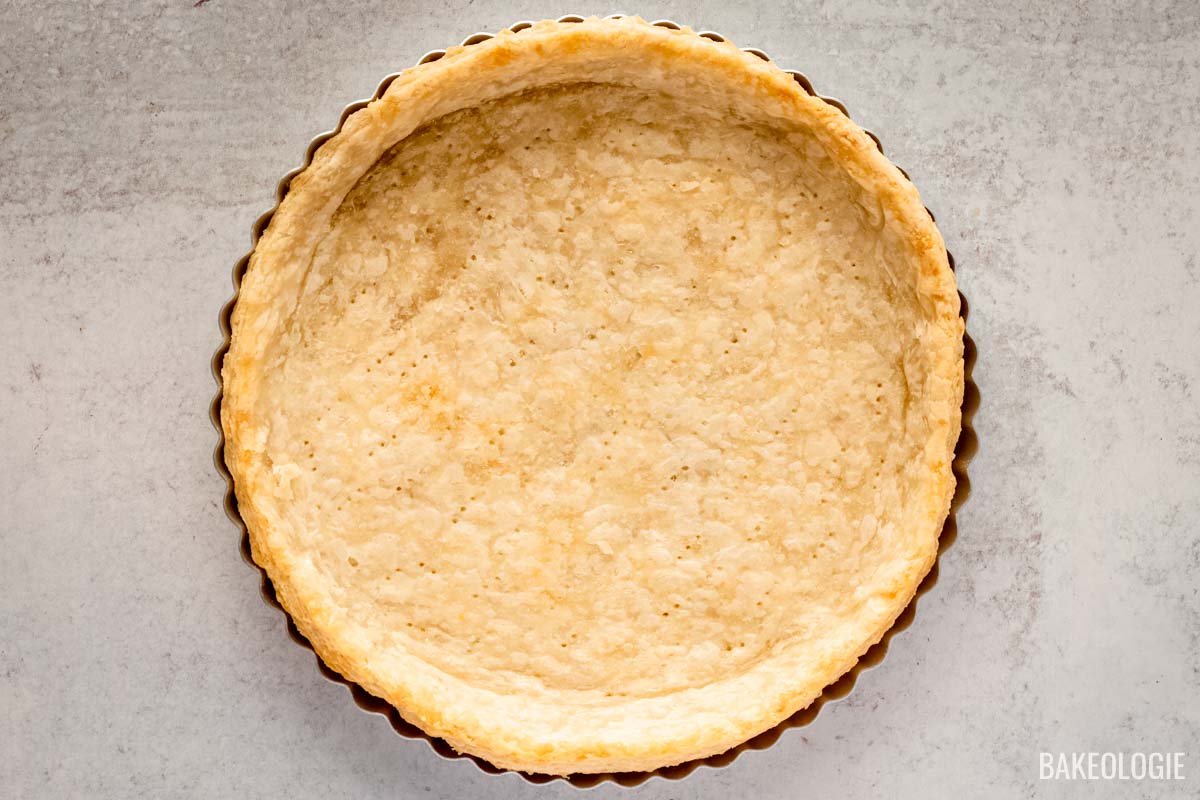 blind-baked shortcrust pastry