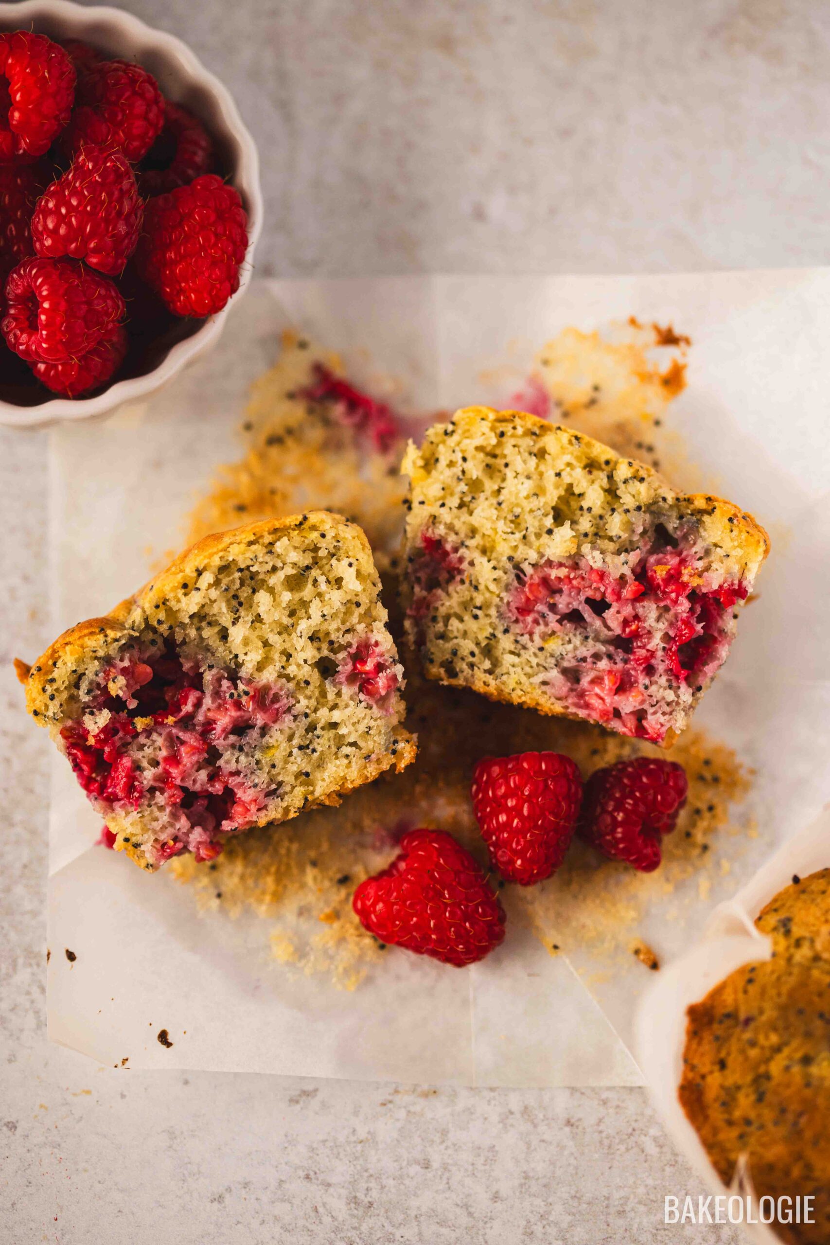 Raspberry Lemon Poppyseed Muffins