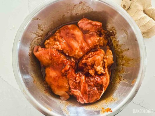 gochujang marinade with the chicken
