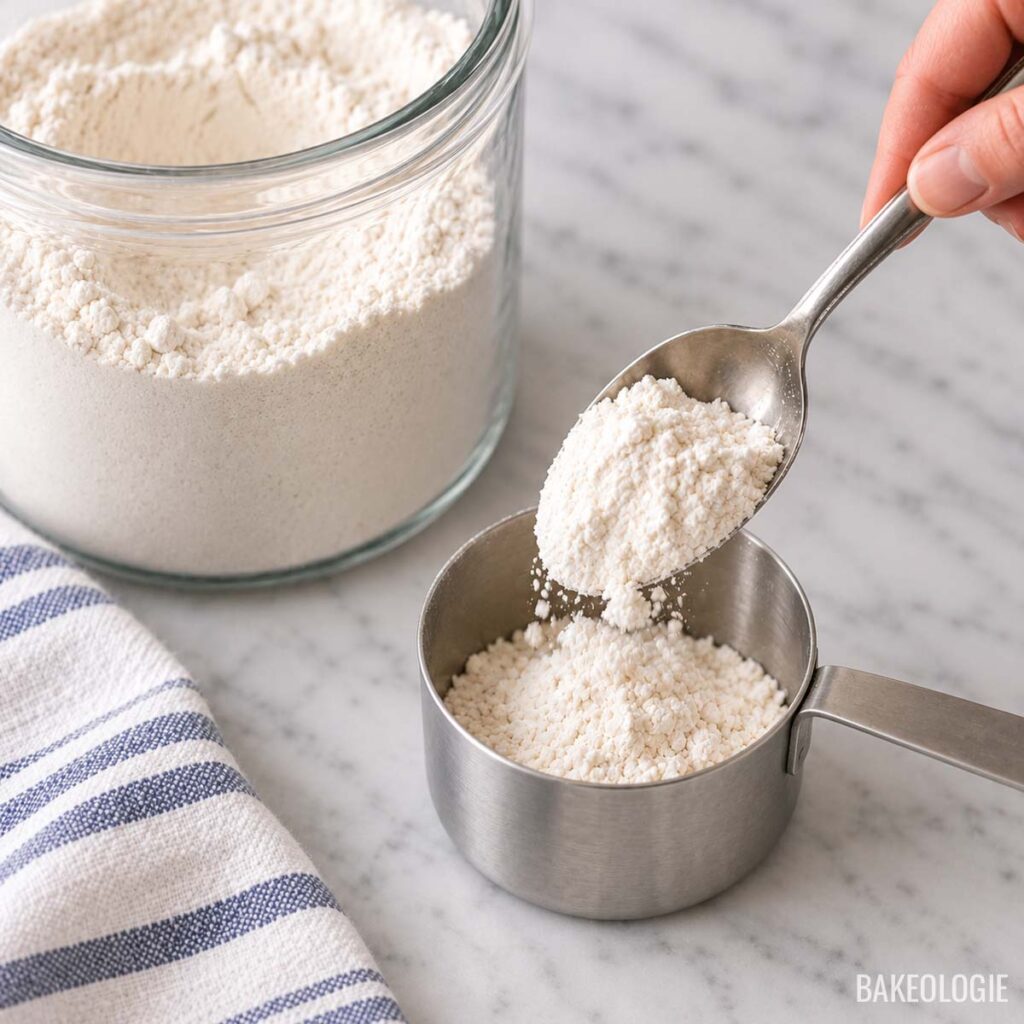 spoon the flour